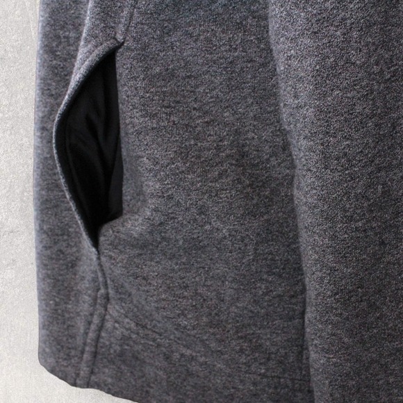 LULULEMON Fleece Please Pullover Hooded Jacket in Heather Grey Size 2 - Picture 8 of 10